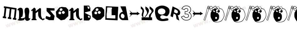 MunsonBold-weR3字体转换