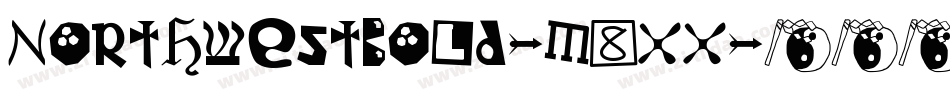 NorthwestBold-M8xx字体转换