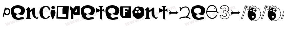 PencilpeteFont-2eE3字体转换