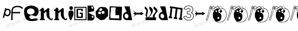 PfennigBold-wdM3字体转换