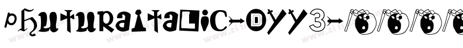 PhuturaItalic-DYY3字体转换