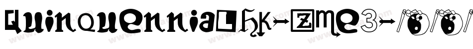 Quinquennialhk-zme3字体转换