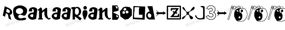 ReanaarianBold-zxj3字体转换