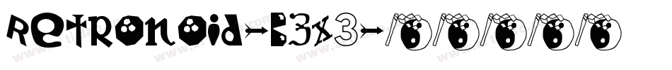 Retronoid-BZX3字体转换
