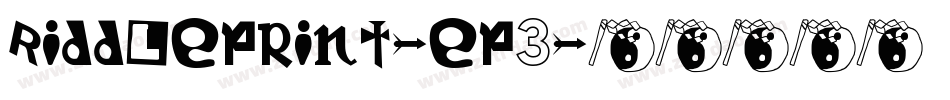 Riddleprint-ep3字体转换