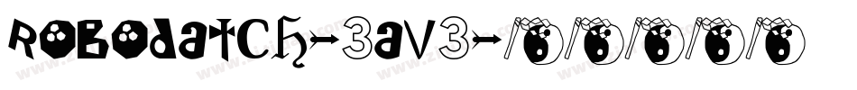 Robodatch-3aV3字体转换