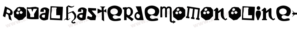 RoyalhasterdemoMonoline-L3Vjn字体转换