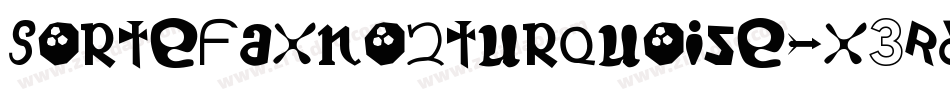 Sortefaxno2turquoise-x3Rd8字体转换