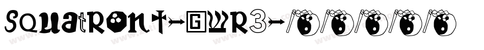 SquaTront-gwr3字体转换
