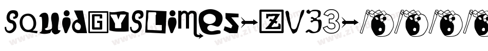 SquidgySlimes-zvZ3字体转换