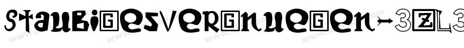 StaubigesVergnuegen-3zL3字体转换