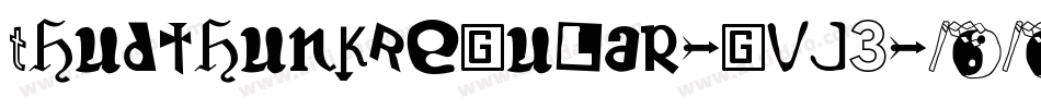 ThudthunkRegular-gvj3字体转换
