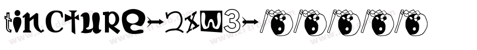 Tincture-2XW3字体转换