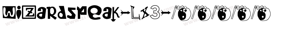 Wizardspeak-LX3字体转换