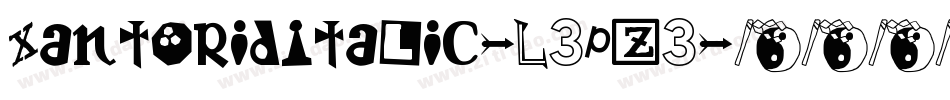 XantoridItalic-L3Pz3字体转换