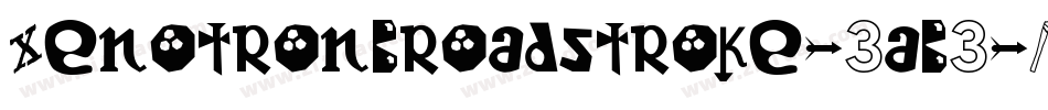 XenotronBroadstroke-3aB3字体转换
