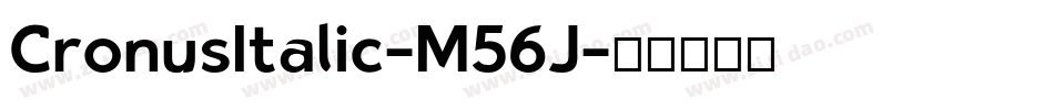 CronusItalic-M56J字体转换