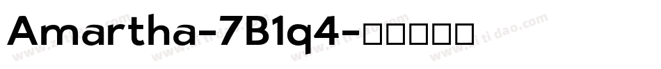 Amartha-7B1q4字体转换