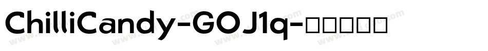 ChilliCandy-GOJ1q字体转换