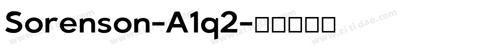 Sorenson-A1q2字体转换 Sorenson-A1q2字体转换