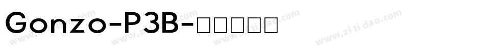 Gonzo-P3B字体转换 Gonzo-P3B字体转换