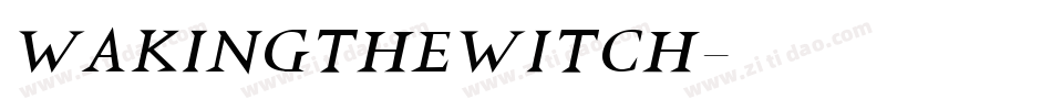 WAKINGTHEWITCH字体转换