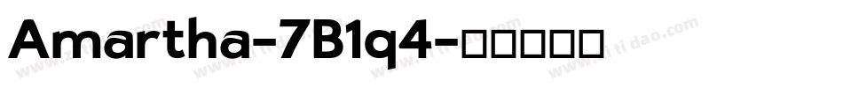 Amartha-7B1q4字体转换