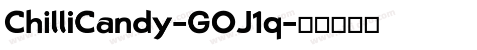 ChilliCandy-GOJ1q字体转换