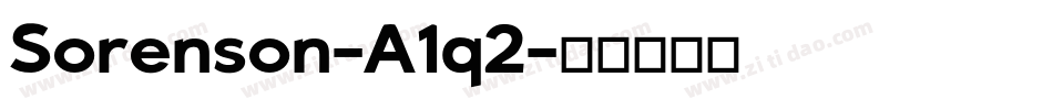 Sorenson-A1q2字体转换 Sorenson-A1q2字体转换