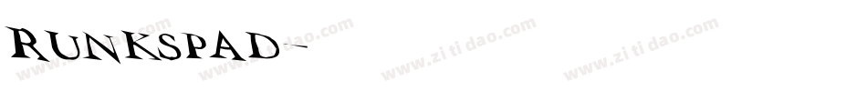 Runkspad字体转换
