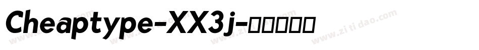 Cheaptype-XX3j字体转换