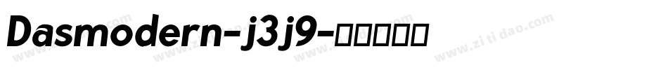 Dasmodern-j3j9字体转换