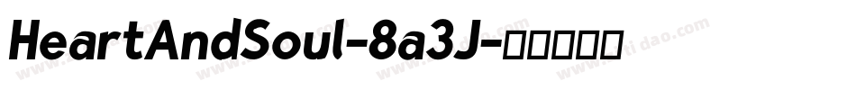 HeartAndSoul-8a3J字体转换
