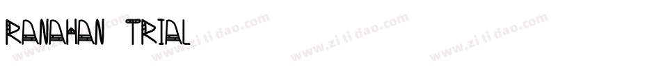 Ranahan_trial字体转换