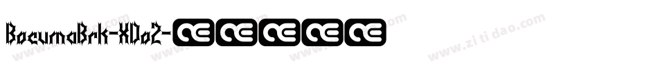 BocumaBrk-XDo2字体转换