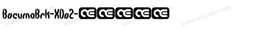 BocumaBrk-XDo2字体转换
