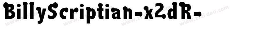 BillyScriptian-x2dR字体转换