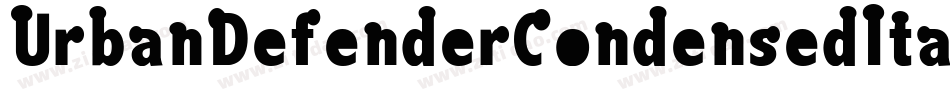 UrbanDefenderCondensedItal-D2dR字体转换
