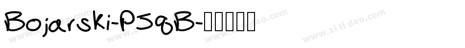Bojarski-P5qB字体转换