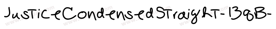 JusticeCondensedStraight-13qB字体转换 JusticeCondensedStraight-13qB字体转换