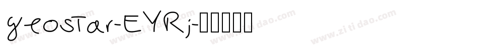 Geostar-EYRj字体转换
