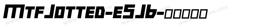 MtfJotted-e5JB字体转换