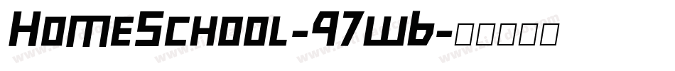 HomeSchool-97wB字体转换