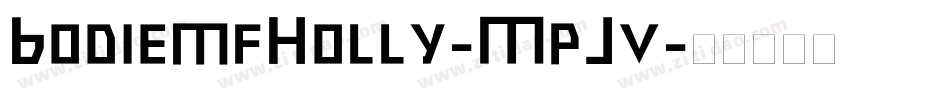 BodiemfHolly-MpJv字体转换