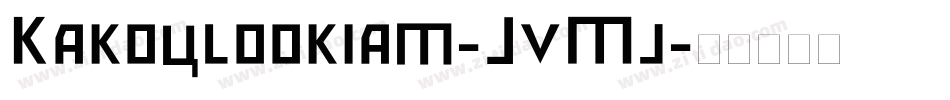 Kakoulookiam-JvMj字体转换