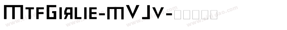MtfGirlie-mVJv字体转换