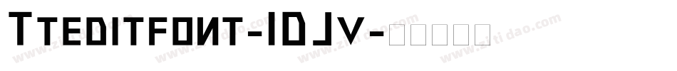 Tteditfont-1DJv字体转换