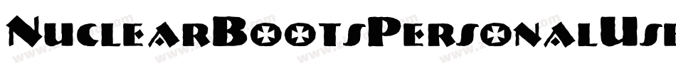 NuclearBootsPersonalUse-BWGyn字体转换