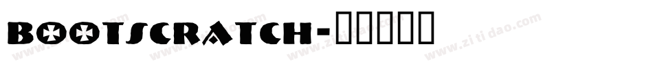 bootscratch字体转换