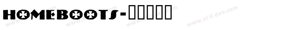 homeboots字体转换